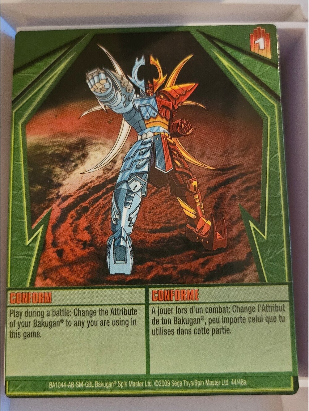 Bakugan Conform - Green Ability Card - BA1044 44/48a - Bakugan Battle Brawlers